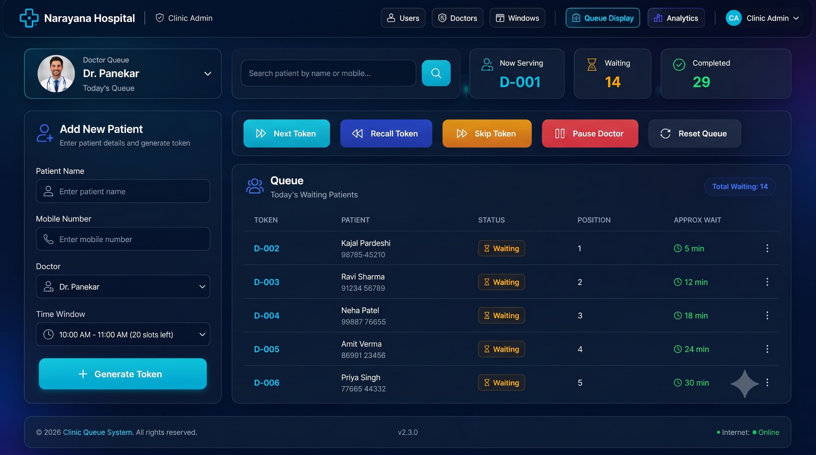 SarvaBook Queue Dashboard